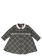 Check collar dress